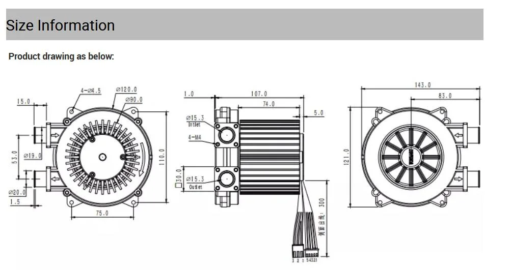 Air Flow Fuel Cell Used 48V DC Brushless Electric High Pressure Respiratory Apparatus Breathing Apparatus Turbo Fan Blower